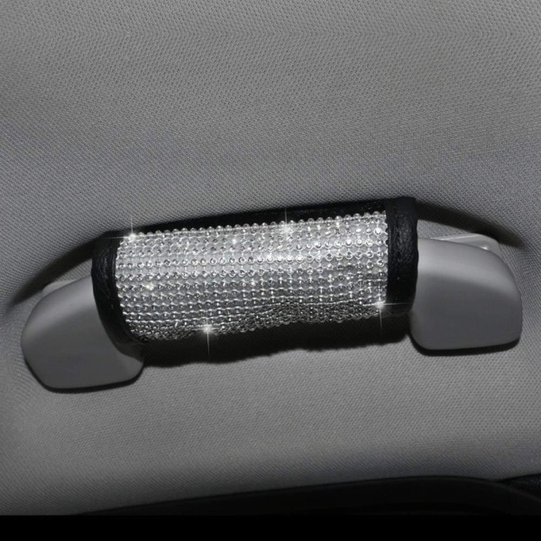 Universell handbromsskydd för bil, Bling Rhinestone handbromsspakskydd, PU-läder för bilens interiör