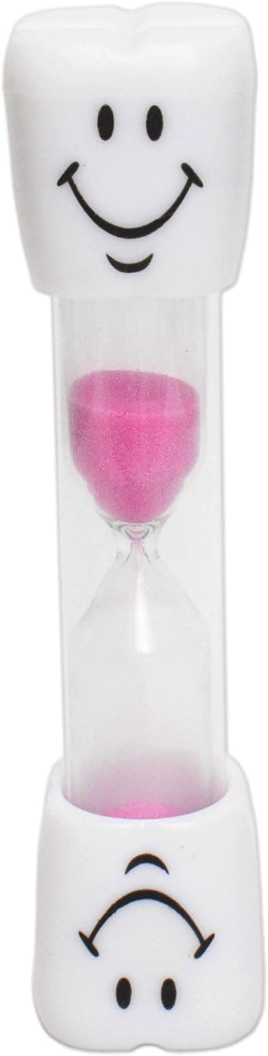 Smiley 2-minuters tandborsttimer för barn (rosa), rosa, 2 min