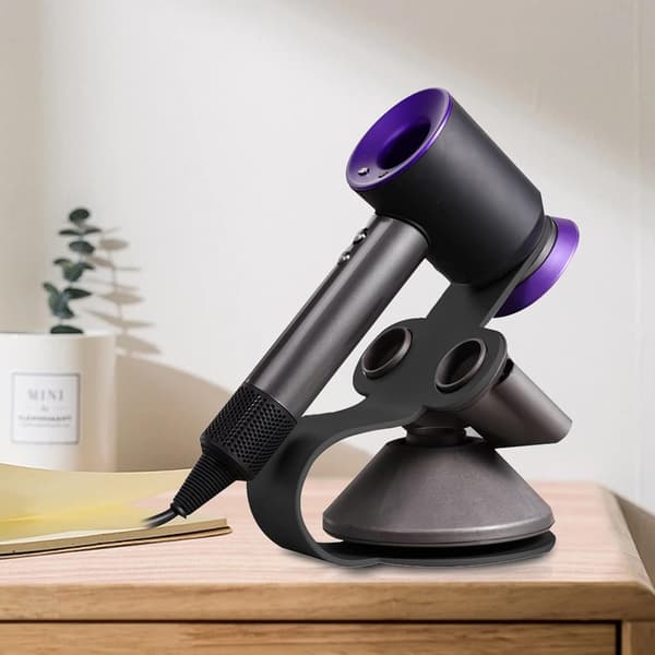 Magnetisk hårfønerholder, stålhårføner, kompatibel, Dyson Organizer Diffuser Dyser, Sølv Silver