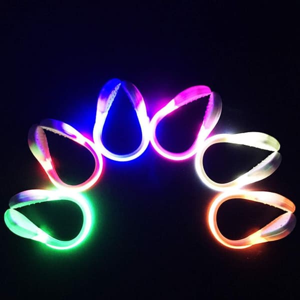 6 stk. LED-skoklipslys for løpere, sikkerhetslys for nattløping (tilfeldig farge)