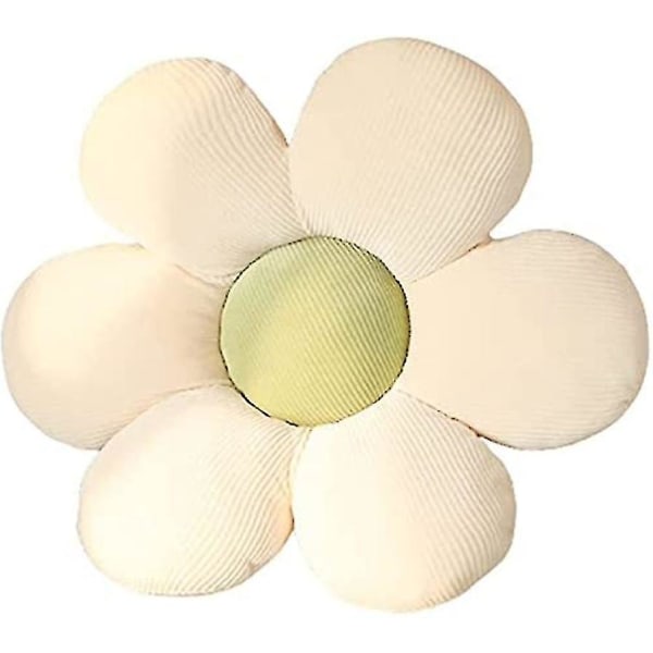 Soffa Daisy Flower Kudde Stolkudde Heminredning (beige kronbladsgrön kärna, 50 cm) Beige Petal green Core 50cm