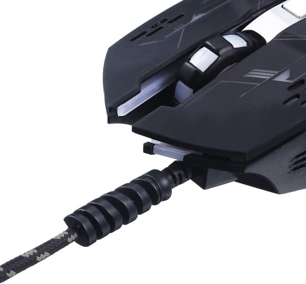 12 stk. opladerkabelbeskytter, fleksibel silikone USB-beskyttelse, musekabelbeskyttelse (sort, hvid)