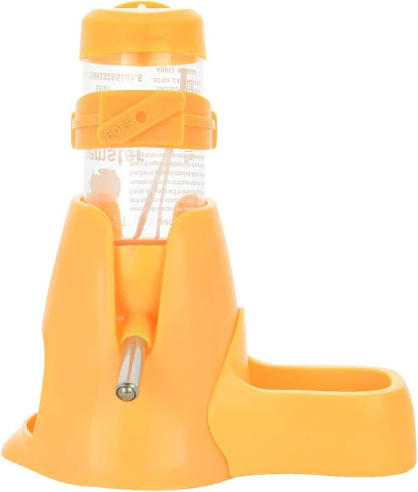 80 ml 3-i-1 Hamster Automatisk Roll-On Drikker Kæledyrsfoderbeholder Base (gul) yellow 80ml