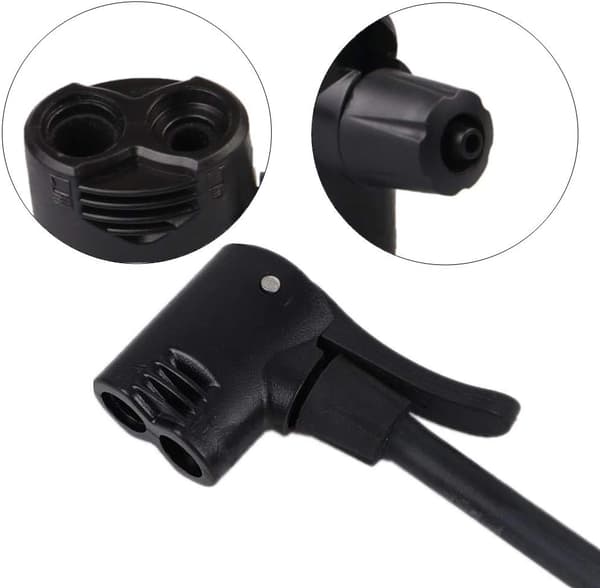 Dubbelsidig cykelpumpkonvertermunstycke Däckluftpumpventil adapter 2 st