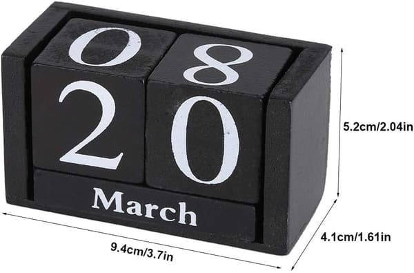 Trekalender, europeisk evighetskalenderblokk skrivebordsblokk DIY