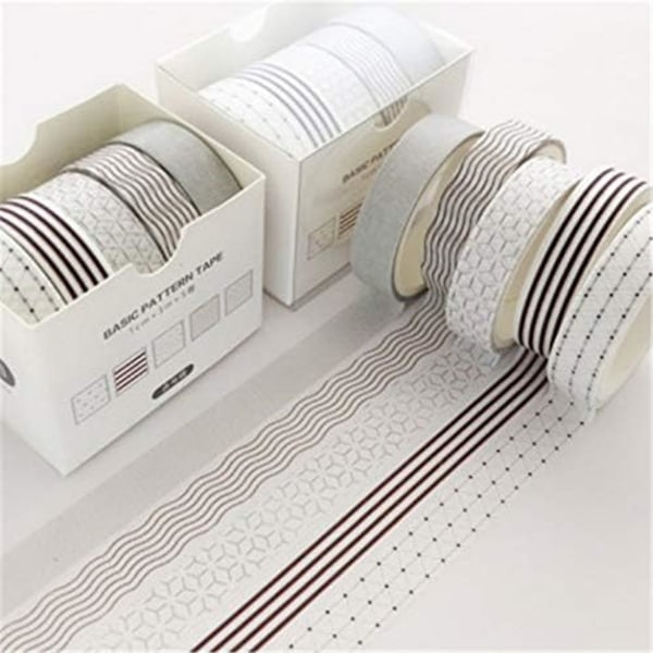 Washi-tejp Kreativ handkonto tejp, maskeringstejp självhäftande tejp DIY Scrapbook Jul presentinslagning Dekoration 10 rullar*1CM*3M color 4