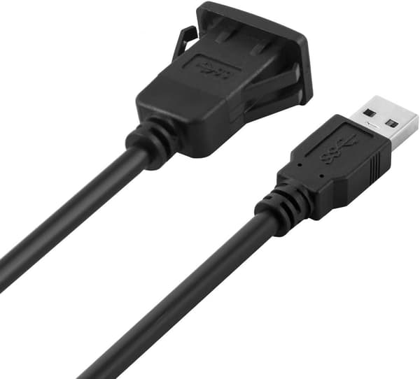 USB 3.0 han til hun kabel, til bil, motorcykel, båd (enkelt 1M)