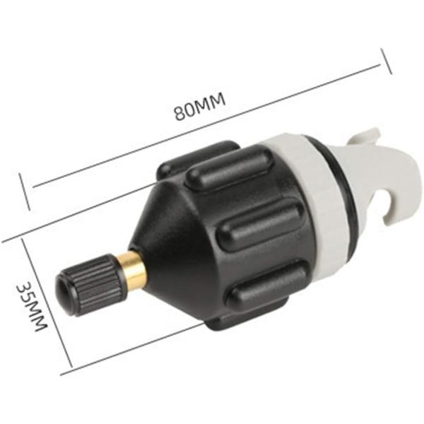 Båtsuppumpadadapter Uppblåsbar roddarslang för Stand Up Paddle Board Kajak 7,8x3,5cm