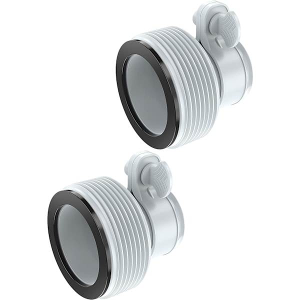 Pool slangadapter pool slangadapter för 1,5\" och 1,25\" anslutningar, grå 2-pack