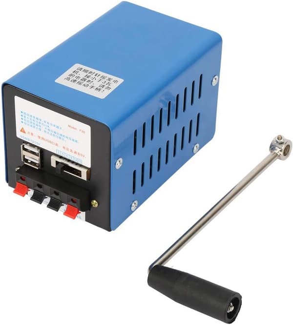 Håndsving USB-generator Bærbar håndsvinggenerator til nødsituationer, overlevelseseksperimenter, strømforsyning, camping, feltarbejde