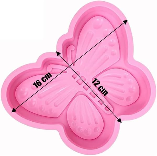 Silikon bakeform for sjokolade, cupcakes, kaker, muffinsform for muffins - vakker sommerfugl