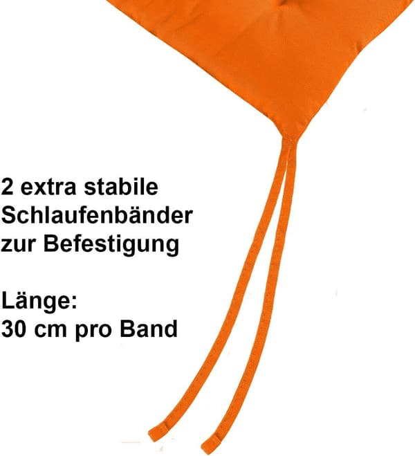 NineClouds Sæt med 4 Havehynder/Polyester Havesædehynde - Orange Farve Orange