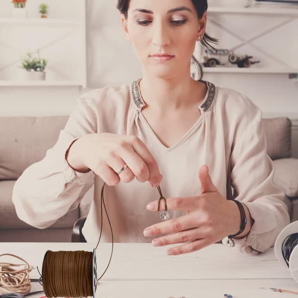 Läderrep, konstgjort läderhalsbandsrep, presentförpackningsrep, DIY-hantverk