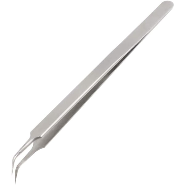 Ultratunn pincett med fin spets Precisionspincett i rostfritt stål (böjd spets) curved tip