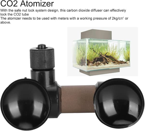 Akvarium fisketank karbondioksid diffuser, forstøver (liten) 1 stk 5.3*3.2*2.3cm