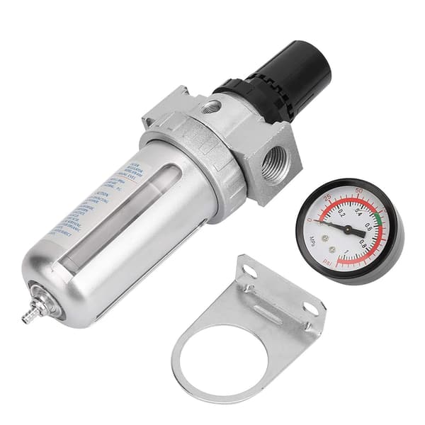 Luftfilterregulator, BSP 1/2\" luftkompressor fugtfilterregulator, fjerner faste stoffer med trykluft