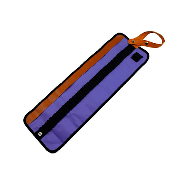 50 färgade pennor set, färgade pennor ritset med bärbar canvasväska Purple