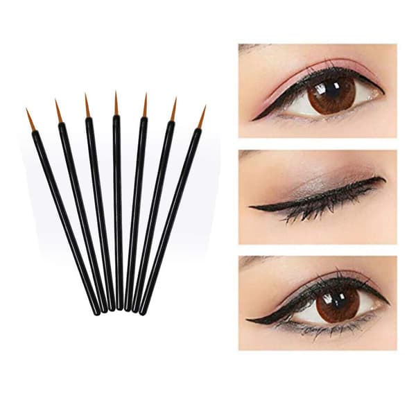 Engangs eyelinerbørste, eyelinerapplikator, bærbar eyeliner (sort) 150 stk.