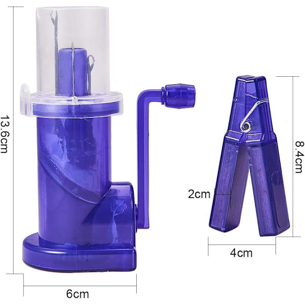 Weaver Knitting Tool Hand-operated Embellish-knit Knitting Sewing Tool, Blue