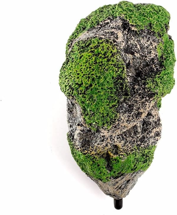 Akvarium Flytande Moss Stenprydnad Moss Sten Trä Hus Grottdekor