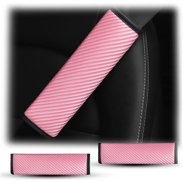 2 st cover, ventilerande säkerhetsbälte Axelremsskyddsrem, biltillbehör, rosa pink
