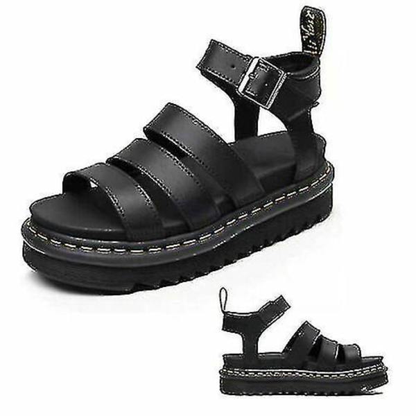 Kvinnors Chunky Sandaler Tjock Sula Strappy Block Flatforms Skor Sommar（Storlek：38） 38