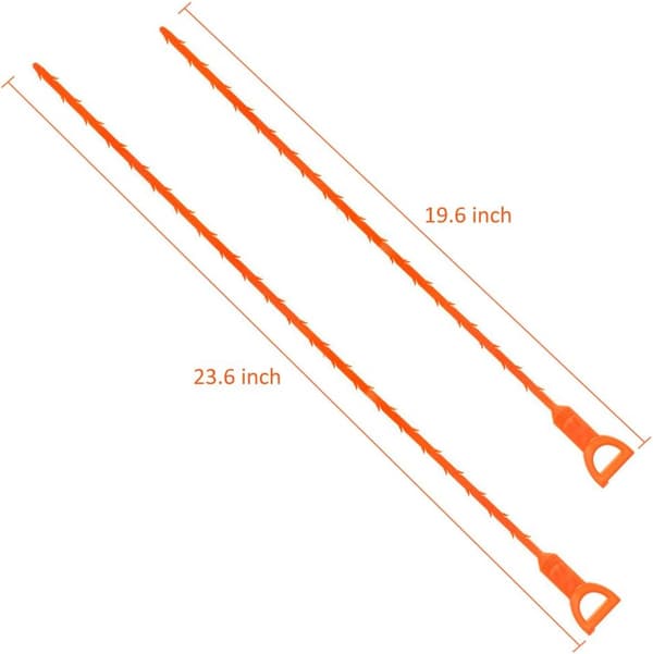 3 pak 64CM Afløbsslange Hår Afløbsstopper Renseværktøj