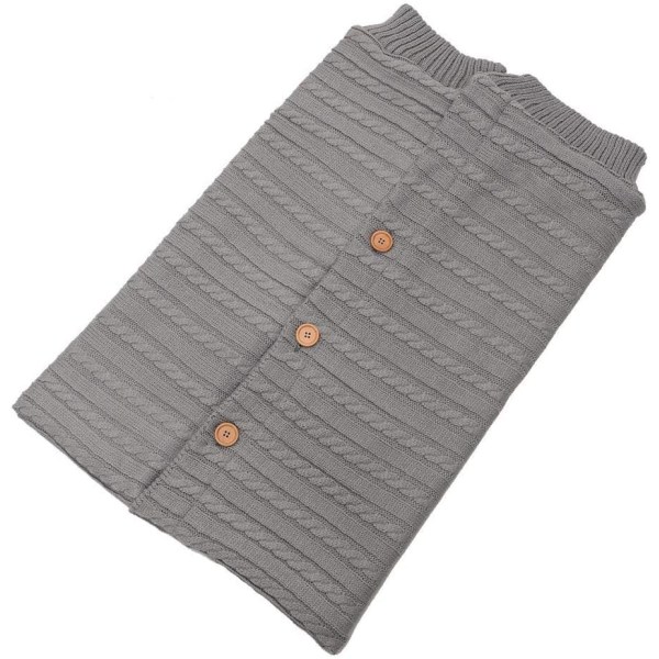 Utomhus barnvagns knapp sovsäck (mörkgrå) 1 st dark grey