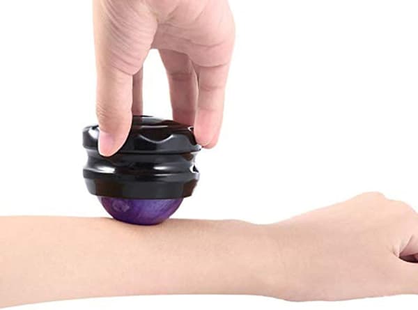 Manuel muskelafslapning harpiks bold massagebold (lilla) 1 stk