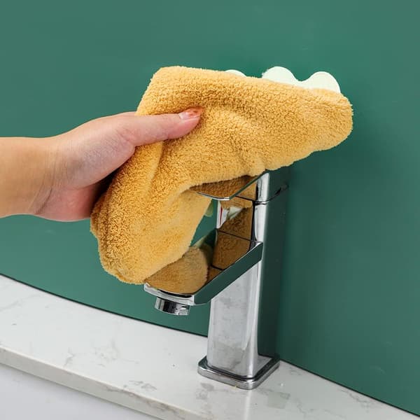 Liten serviett, korallfleece absorberende dinosaurhåndklær for barn (blå)