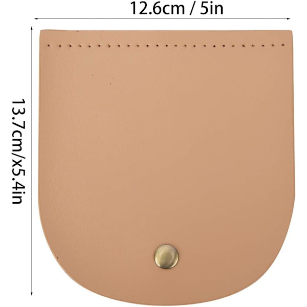 Läder DIY sytillbehör, väska flip cover split läder magnetlås (köttfärgad) Flesh Pink