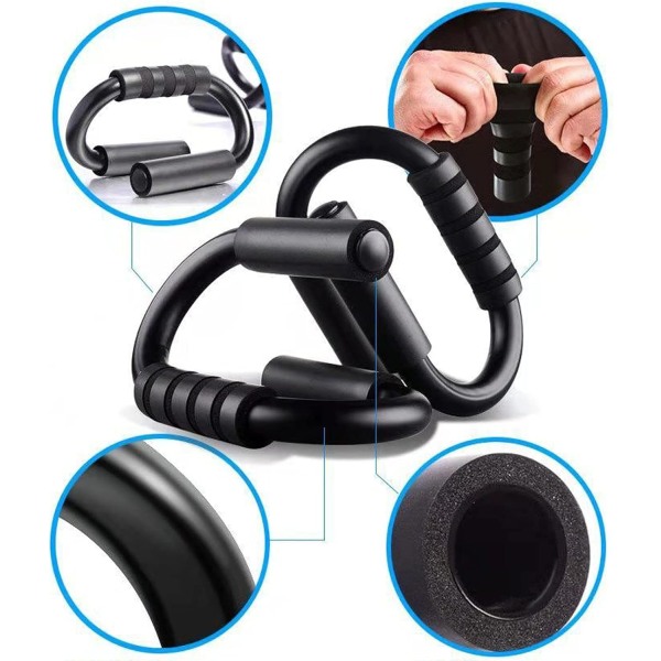 S Push-Up Stativ Pectoral Hjälpmedel Triangel Utrustning Träningsverktyg - 2 Stycken