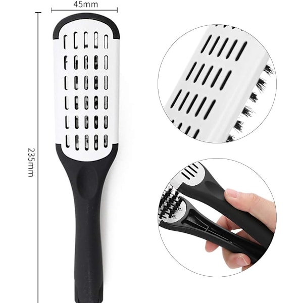 Clamp Comb, Professionell V-formad klämma stylingkam hårstylingkam frisörverktyg
