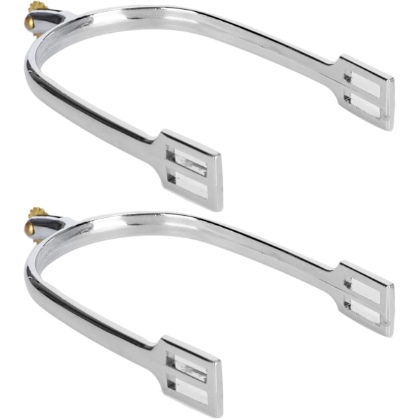 Equestrian Training Zinklegering Vridbar Kopparväxel Sporrar (Silver) 2 Stycken