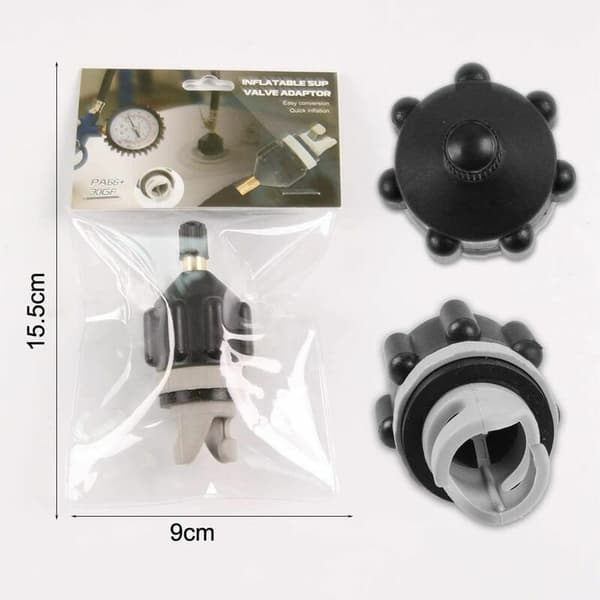 Schrader Standard Uppblåsbar Båt SUP Pump Adapter Luftpump Luftventil Adapter Ekrad Platta Fäste
