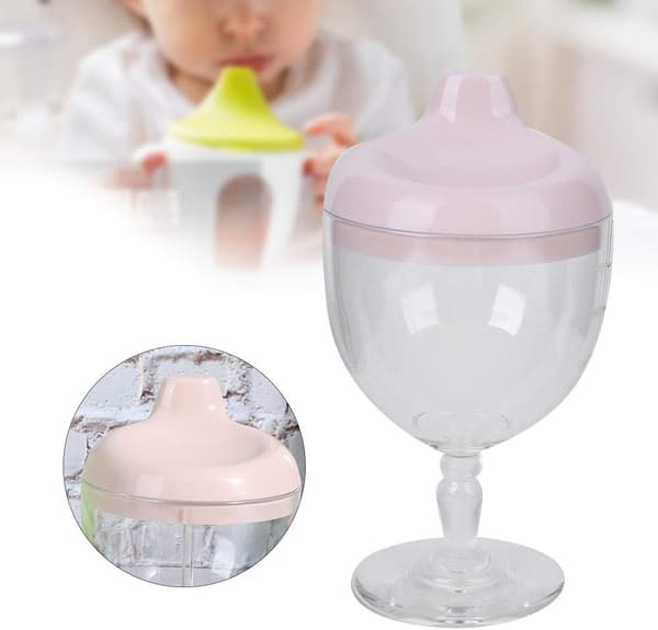 Plastkopp, sølefri tutekopp for barn (rosa) Pink