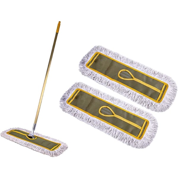 Moppöverdrag bomull, 2 st bomullsmopp moppöverdrag golvmopp 40cm