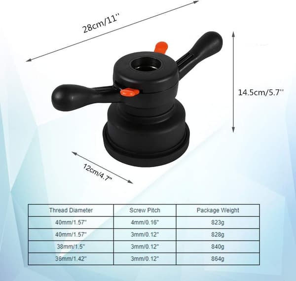 Hurtigudløser Speedy Wing Nut Hjulbalancer Dækskifterværktøj (36mm/3mm) 3mm