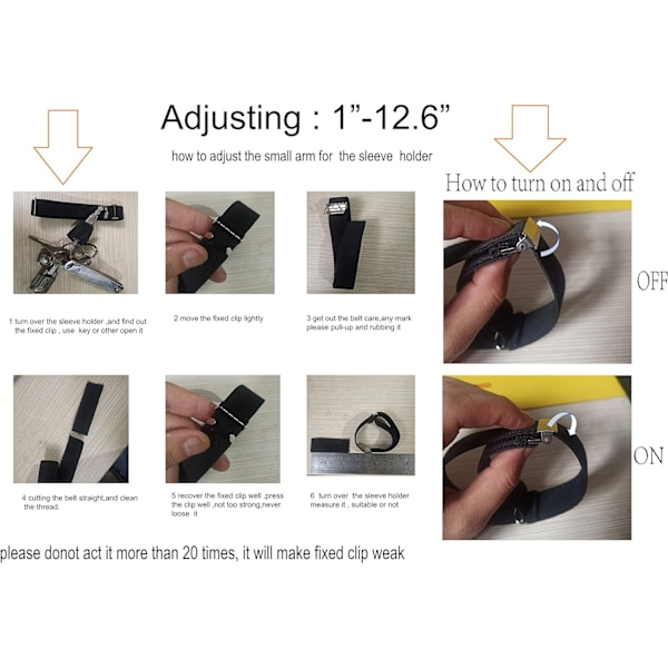 Elastisk justerbar armbandslinne strumpa hållare (vinröd) wine red