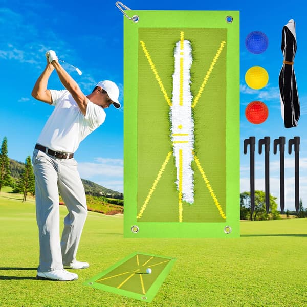 Golftreningsmatte for svingdeteksjon, Premium Golf Impact Mat
