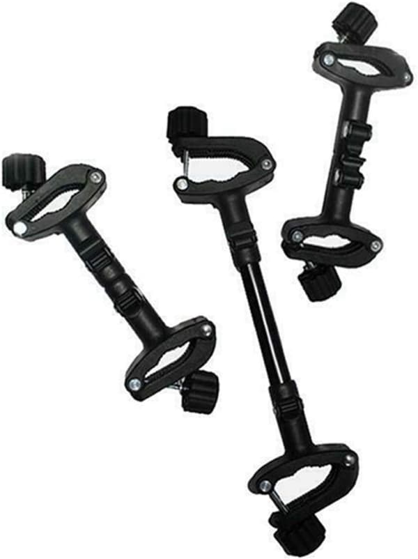 Barnvagnskopplingar, 3 ställbara barnvagnskopplingar, barnvagnsfäste (svart-20x9cm)