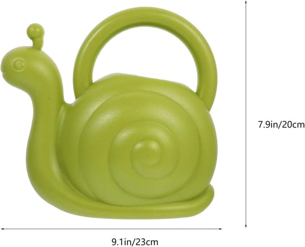 2 x Snigel Mini Växt Plast Vattenkannor för Växter Trädgårdsskötsel (Grön och Gul)