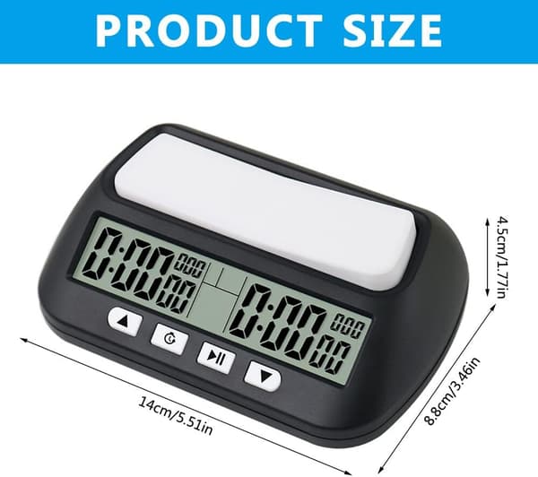 Schackklocka Timer, Schackklocka Digital Display Timer för Brädspel