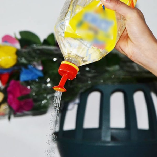 8-pack flasköverdelssprinklers, bevattningsmunstycken i plast, bärbara små sprinklers för hemmet, gröna green