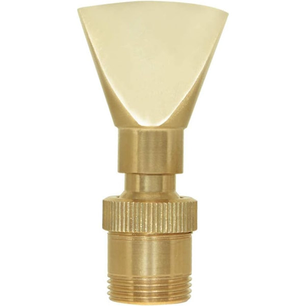 Vattenfontänmunstycke Spray 1/2\" DN15 och 3/4\" DN20 Mässing Smal Fläktformad Vattenspray Sprinkler
