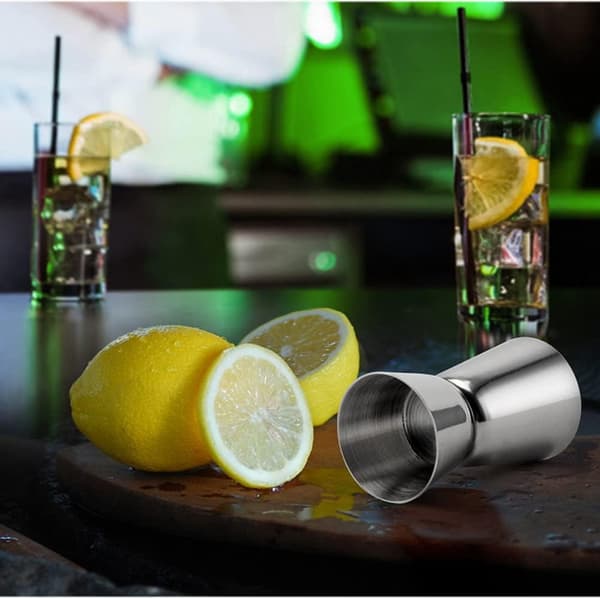 25 ml 50 ml, Målebeger i rustfritt stål Dobbel Jigger Cocktail Drink Sprit Mål