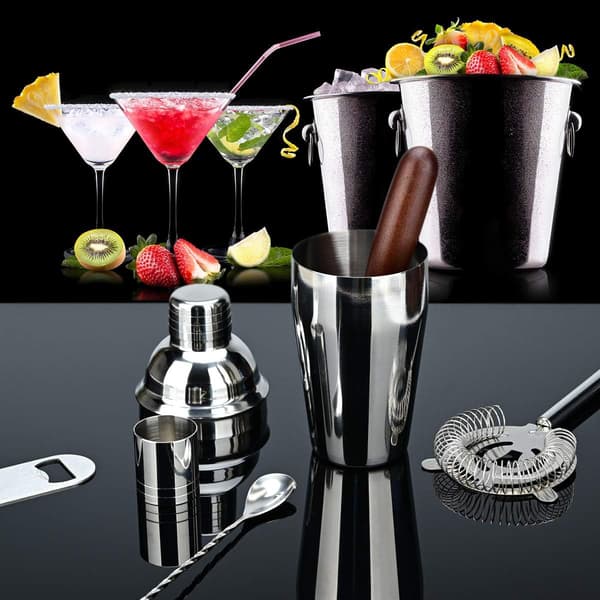 7 bærbare bartenderværktøjer Cocktailmixer Bartender Tilbehør (550ML) 550ml