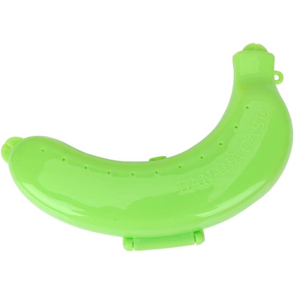 Bananförvaringslåda Liten bärbar hållbar fruktförvaringsbehållare (grön) green
