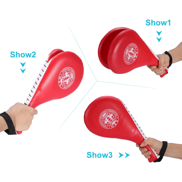 2x Taekwondo Kick Pads, halkfria Karate Kicks Target för Kickboxing Muay Thai Combat Training