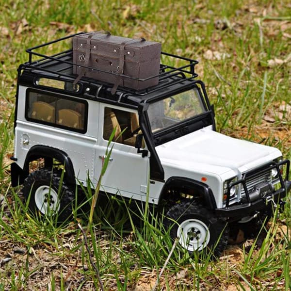 Træ 1/10 Skala RC Klatrebil Model Bagage Kuffert Taske Simulation Bagage